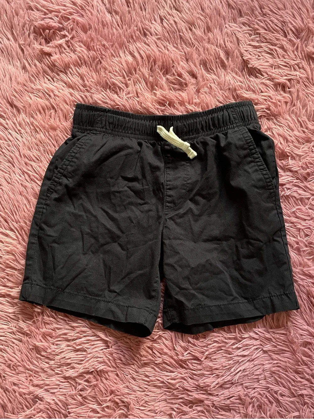 Old Navy Black Relaxed Drawstring Kids Shorts